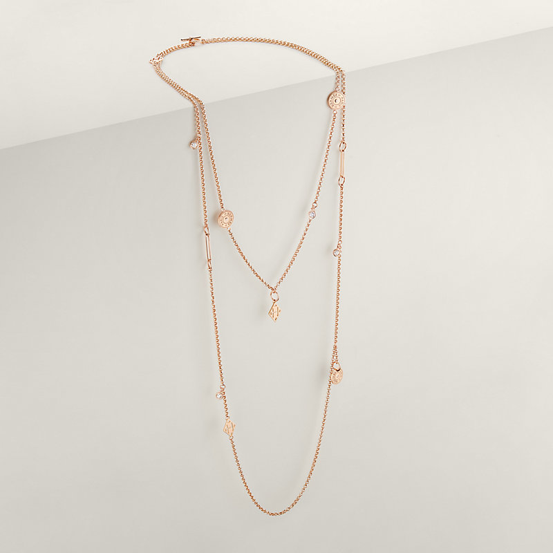 HERMES ロングネックレス Hermes Ex-Libris エクスリブリス MM エルメス ネックレス エクスリブリス MM Collier Ex-Libris